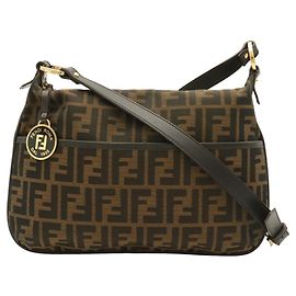Borsa a tracolla Fendi con motivo Zucca