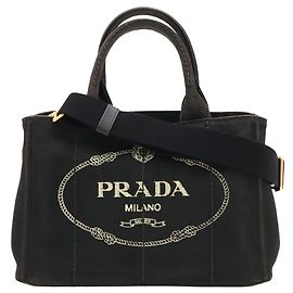Prada Canapa Tote Bag in Nero