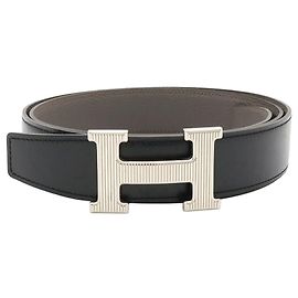 Hermès Hermes H-Storie H-Belt Reversible Box Calf Leather