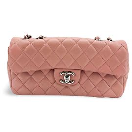 Chanel Classic Single Flap Quilted Lambskin East West