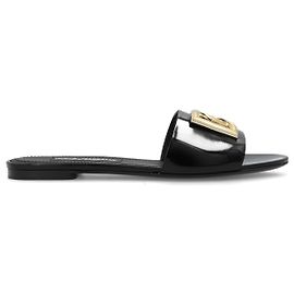 Dolce & Gabbana Ciabatte in pelle con logo