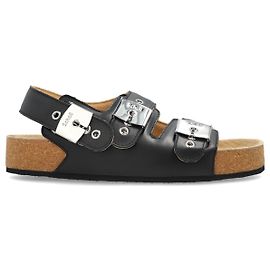 Sandali da uomo Balenciaga x Scholl in pelle nera