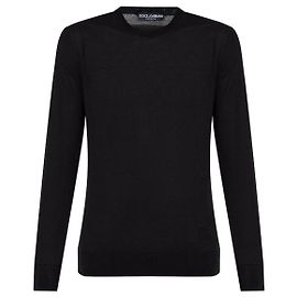 Dolce & Gabbana Wollpullover mit Rundhalsausschnitt Schwarz