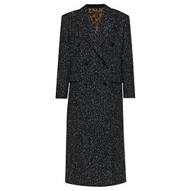 Dolce & Gabbana Double-breasted Wool Coat Grey