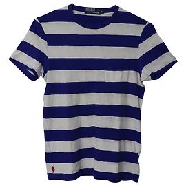 T-shirt à rayures Polo by Ralph Lauren en coton bleu et blanc