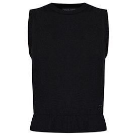 Dolce & Gabbana Weste aus Kaschmir und Wolle Schwarz