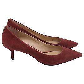 Spitze Pumps von Michael Michael Kors aus rotem Wildleder