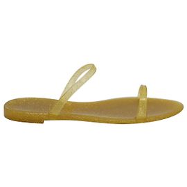 Sandali Stuart Weitzman Sawyer Jelly in gomma gialla