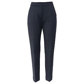 Pantalones Armani Collezioni de algodón en azul marino