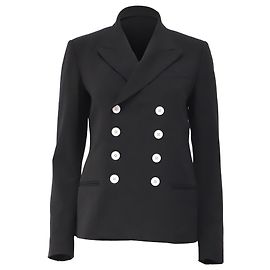 Polo Ralph Lauren zweireihiger Blazer aus schwarzer Wolle
