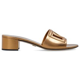 Dolce & Gabbana Slide con tacco e logo