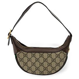 Gucci Ophidia Half Moon GG Coated Canvas Mini