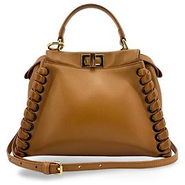 Fendi Peekaboo Whipstitch Leather Regular
