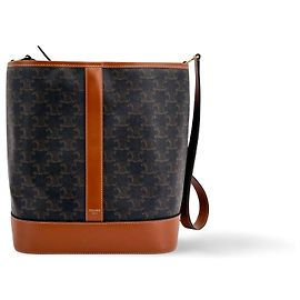 Céline Celine Bucket Triomphe Coated Canvas Medium