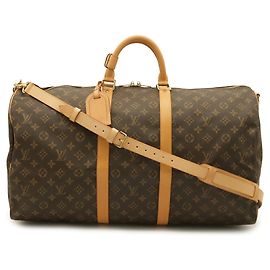 Louis Vuitton Monogram Keepall Bandoulière 55 Boston Bag