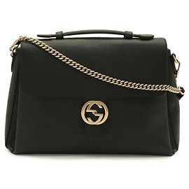 Bolsa GUCCI Interlocking G Bolsa de Ombro com Corrente