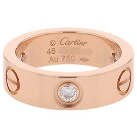 Anillo Cartier Love en oro rosa 18K