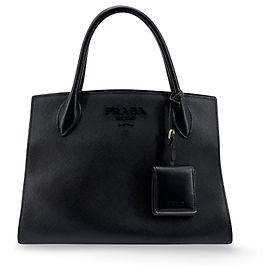 Prada Monochrome Saffiano with City Calf Medium