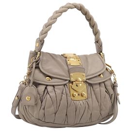Miu Miu Coffer Hobo Matelasse Leather Large