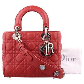 Christian Dior My ABCDior Lady Dior Cannage Quilt Leather Small