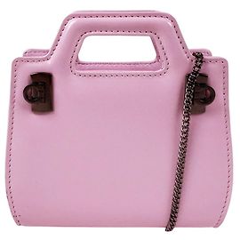 Borsa in pelle rosa chiaro Salvatore Ferragamo