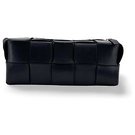 Bottega Veneta Brick Cassette Maxi Intrecciato Leather Small