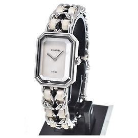Chanel Premiere Rock Quartz Stainless Steel and Leather 20