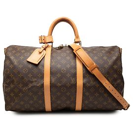 Mala de Viagem Louis Vuitton Monogram Keepall Bandouliere 50 Castanha