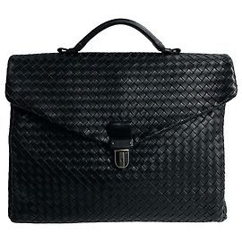 Borsa da lavoro Bottega Veneta in Nappa Intrecciato Nero