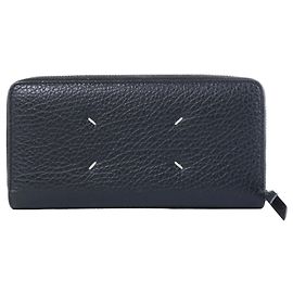 Maison Martin Margiela Maison Margiela Portafoglio in pelle con zip nero S56UI0110