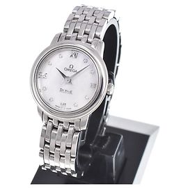 Omega De Ville Prestige Quartz Stainless Steel mit Perlmutt 24