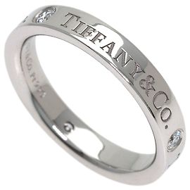 Autre Marque Tiffany & Co. Flachband-Diamantring aus Platin