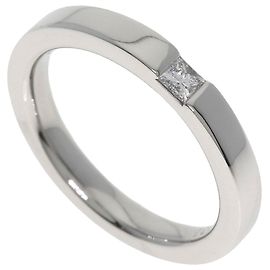 Harry Winston Ehering mit Princess-Cut-Diamanten
