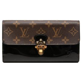 Louis Vuitton Monogram Portefeuille Cherrywood Bi-fold Long Wallet