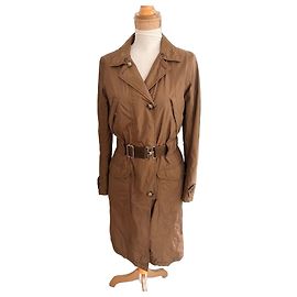 Trench in nylon marrone Prada