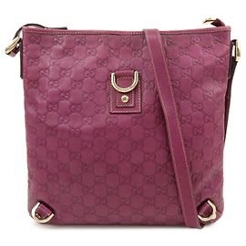 GUCCI Abbey Guccissima Borsa a spalla in pelle Borsa a tracolla Viola 131326