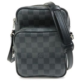 Louis Vuitton Damier Graphite Rem Shoulder Bag Black N41446