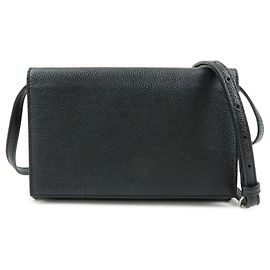 BALENCIAGA Small Logo Leder Crossbody Bag Schultertasche schwarz 674892