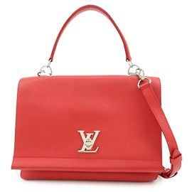 Louis Vuitton Lockme II Borsa a mano e a tracolla 2Way in pelle Rossa M50363