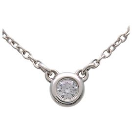 Tiffany & Co By The Yard 1P Diamantenhalskette SV925 Silber