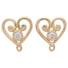 Tiffany & Co Paloma Picasso Venezia Goldoni Pendientes de Corazón K18YG