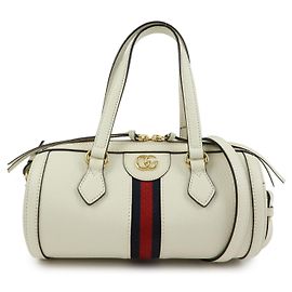 GUCCI Ophidia Sherry Borsa a mano e a tracolla 2Way in pelle Bianca 602577
