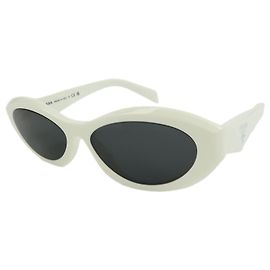 Occhiali da sole in plastica PRADA Logo 55□16 White SPR 26Z