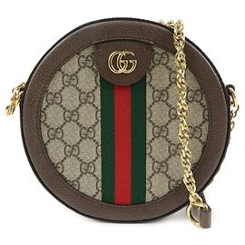 GUCCI Ophidia Sherry GG Supreme Borsa a tracolla in pelle Beige 550618