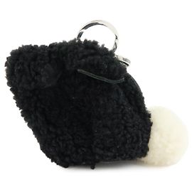 LOEWE Monedero Rabbit de piel Negro Blanco