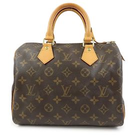 Louis Vuitton Monogram Speedy 25 Boston Bag Hand Bag Brown M41528