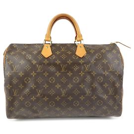 Louis Vuitton Monogram Speedy 40 Borsa a Mano Borsa Boston Marrone M41522