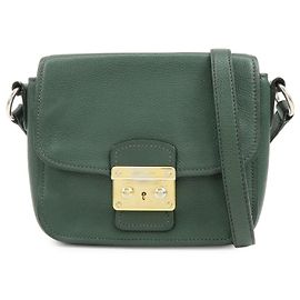 Borsa a tracolla Miu Miu in pelle Madras Verde Scuro RT0638