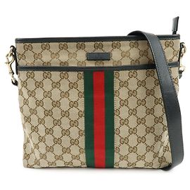 Borsa a tracolla GUCCI Sherry GG Canvas Leather 388926