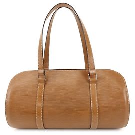 Louis Vuitton Epi Soufflot Leather Shoulder Hand Bag Canelle M52861